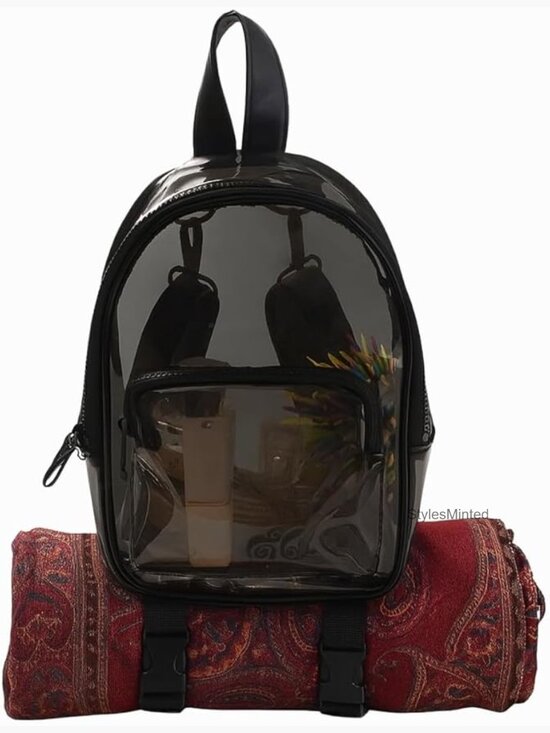 Mini Clear Backpack for Festivals Stadium Approved Anti-Theft Convertible Straps main image 7